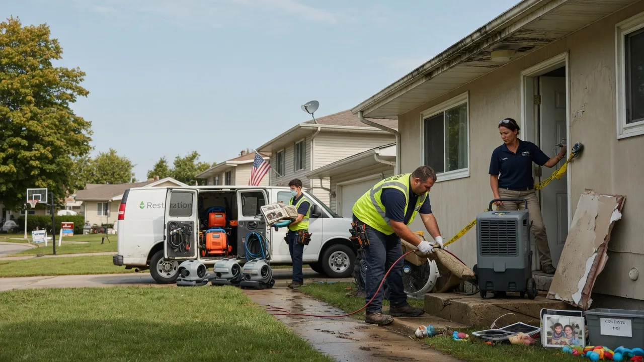 Water Damage Restoration in Elwood, IL near me